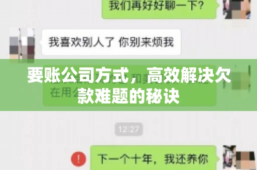 要账公司方式，高效解决欠款难题的秘诀