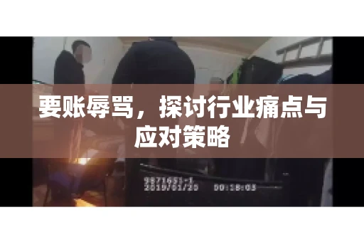 要账辱骂，探讨行业痛点与应对策略