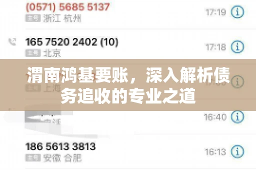 渭南鸿基要账，深入解析债务追收的专业之道