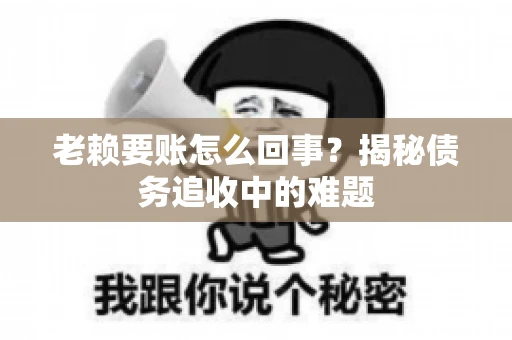 老赖要账怎么回事？揭秘债务追收中的难题