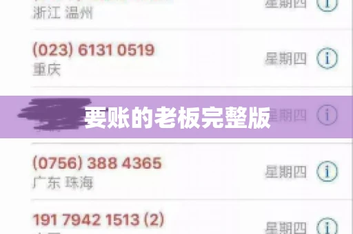 要账的老板完整版