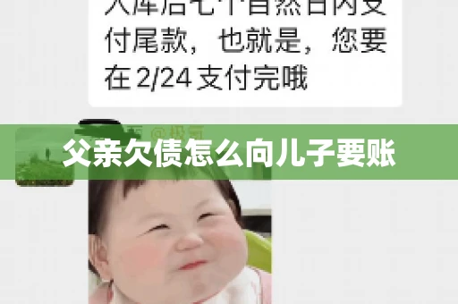 父亲欠债怎么向儿子要账