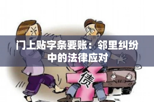 门上贴字条要账：邻里纠纷中的法律应对