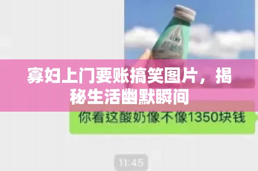 寡妇上门要账搞笑图片，揭秘生活幽默瞬间
