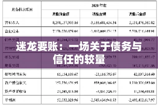 迷龙要账：一场关于债务与信任的较量