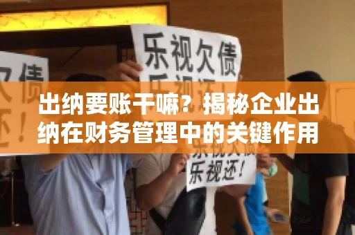 出纳要账干嘛？揭秘企业出纳在财务管理中的关键作用